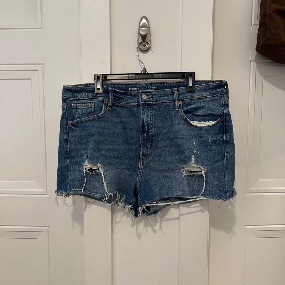 Old Navy Ripped Blue Jean Shorts